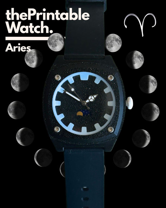 The Printable Watch Aries - Moonphase - 3D Print Files