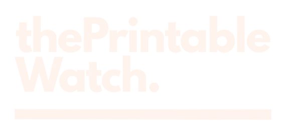 The Printable Watch