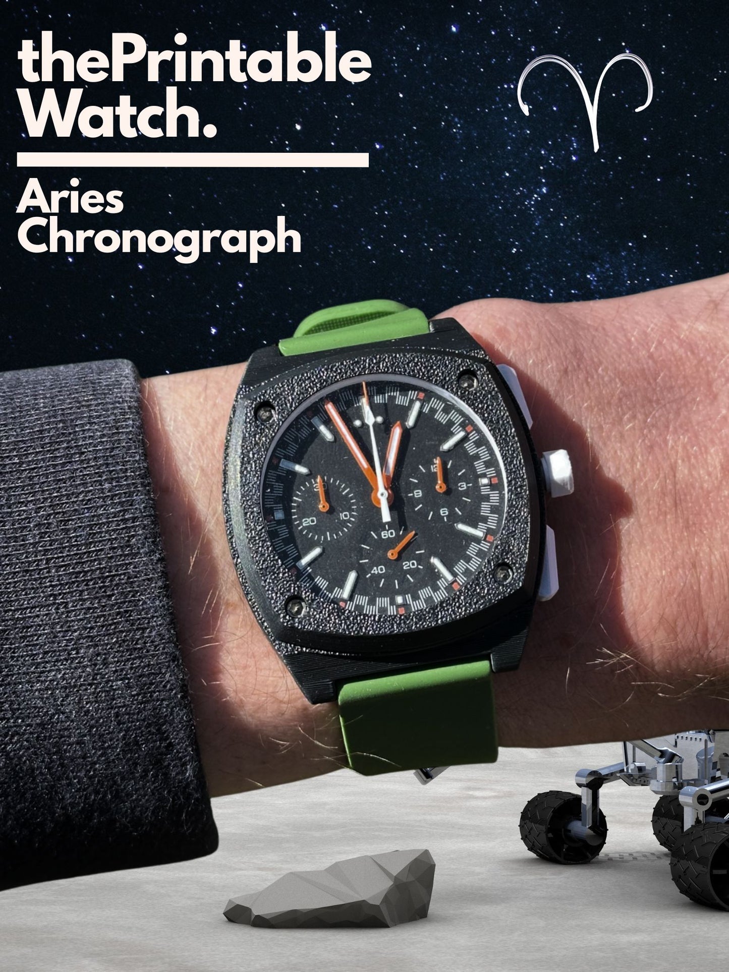 The Printable Watch Aries Chronograph